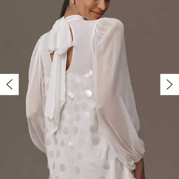 BHLDN High-Neck Sequin Paillette Mini Dress - Picture 2 of 4